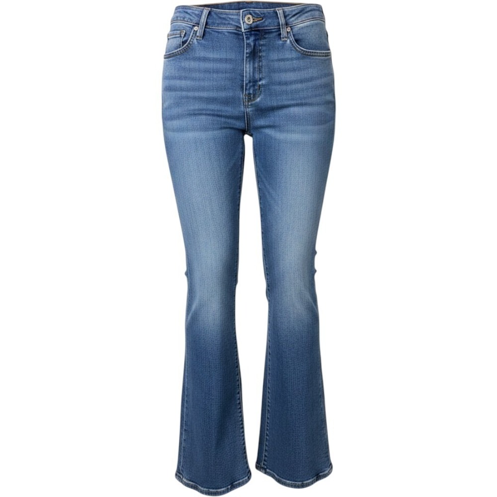 Old Navy Flare Jeans Womens 8 Blue Stretch High Rise Denim Regular Fit 30 Inseam